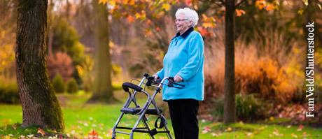 Hilfsmittel Rollator für Senioren